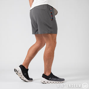 Flow 2.0 Short (Athletic) - Charcoal 5.5" & 7"