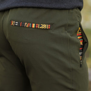 Hoth Jogger (Athletic) - Olive - Back Pocket Close Up