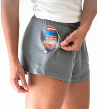 Kozie Short-Charcoal-Pocket Magnet Closure