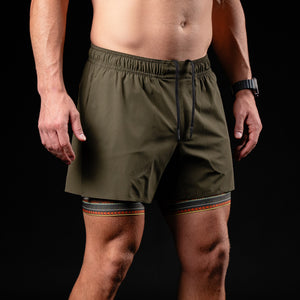 Mana Short (Performance) - Olive 5.5" & 7"