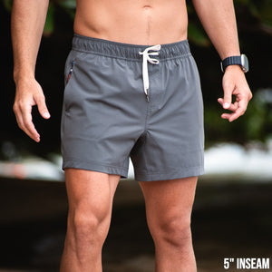 Nomad 3.0 Short (Hybrid) - Charcoal 5" - Front