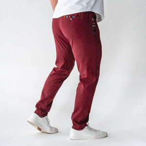 Sapien Pant (Casual Stretch) - Merlot - Hero - White Backdrop