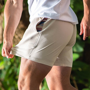 Sapien 2.0 Short 5"(Casual Stretch) - Ivory side stretch